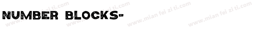 Number Blocks字体转换